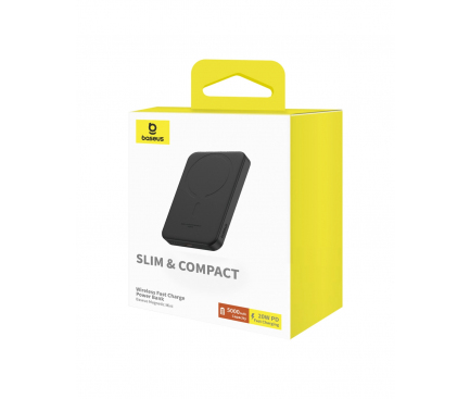 Powerbank Baseus Magnetic Mini, 5000mAh, 20W, PD + FQI, Black P10022107113-00 - immagine 11