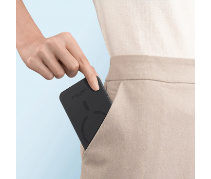 Powerbank Baseus Magnetic Mini, 5000mAh, 20W, PD + FQI, Black P10022107113-00 - immagine 4