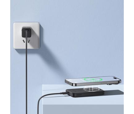 Powerbank Baseus Magnetic Mini, 5000mAh, 20W, PD + FQI, Black P10022107113-00 - immagine 8