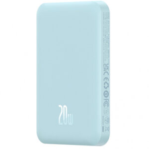 Powerbank Baseus Magnetic Mini, 5000mAh, 20W, PD + FQI, Blue P10022107313-00