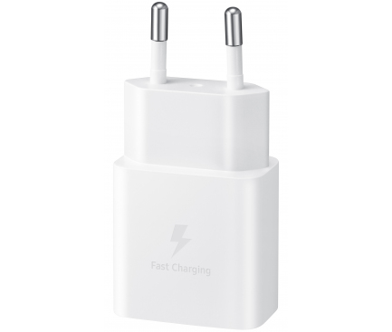 Wall Charger Samsung, 15W, 2A, 1 x USB-C, with USB-C Cable, White EP-T1510XWEGEU - immagine 4