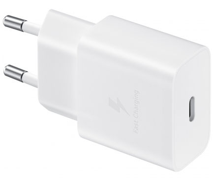 Wall Charger Samsung, 15W, 2A, 1 x USB-C, with USB-C Cable, White EP-T1510XWEGEU - immagine 3