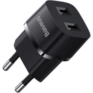 Travel Adapter Baseus, US to Europe, Black P10154800111-00