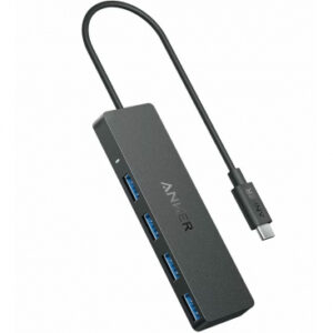 USB-C Hub Anker, 4 x USB-A 3.0, Black A8309G11