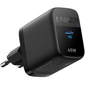 Wall Charger Anker 313, 45W, 3A, 1 x USB-C, Black A2643G11