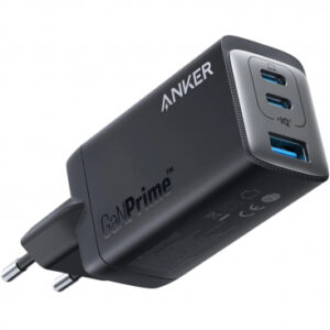 Wall Charger Anker 735 GaNPrime III, 65W, 3A, 1 x USB-A - 2 x USB-C, Black A2668311